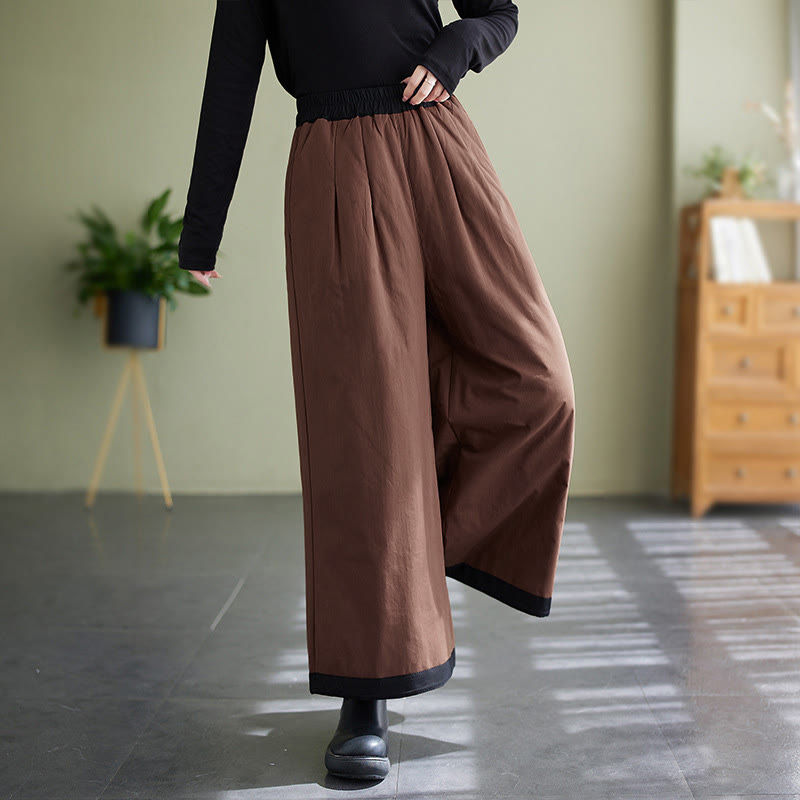Pantalones casuales de pierna ancha con bolsillos para mujer de Buddha Stones - image 13