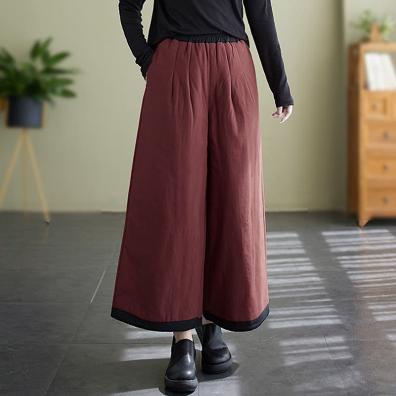Pantalones casuales de pierna ancha con bolsillos para mujer de Buddha Stones - image 17