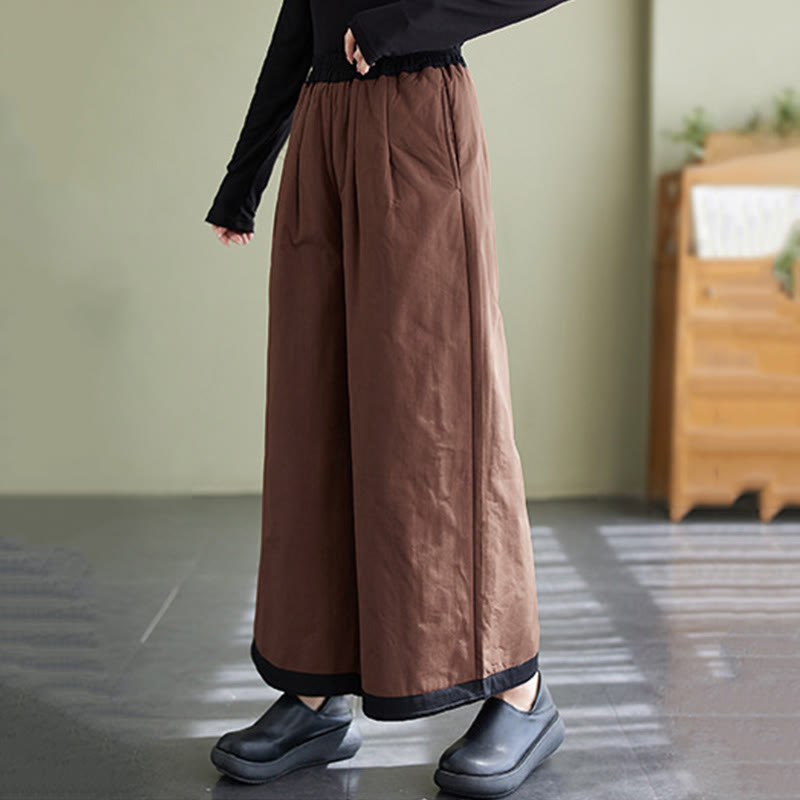 Pantalones casuales de pierna ancha con bolsillos para mujer de Buddha Stones - image 14