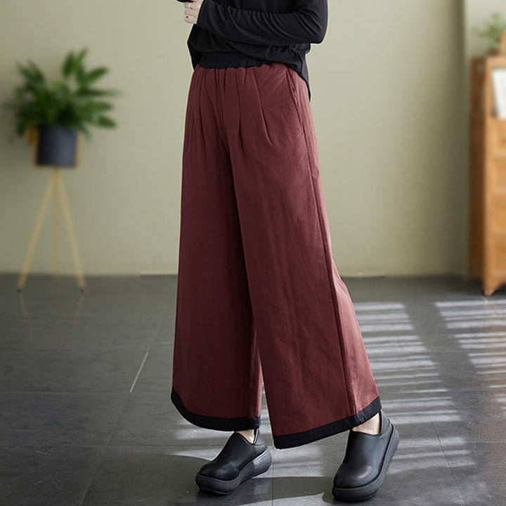 Pantalones casuales de pierna ancha con bolsillos para mujer de Buddha Stones - image 19