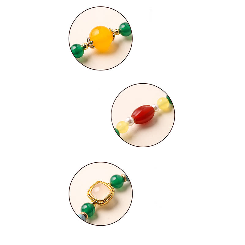 Mala tibetano con Buddha Stones, hebilla de paz, ágata verde, soporte de poder - image 13