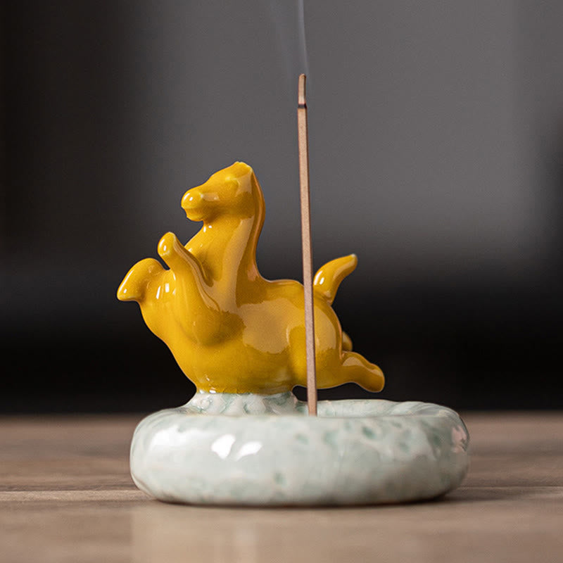 Quemador de incienso con Buddha Stones para el Año del Caballo 2026. - Caballo volador amarillo (7,4 x 7,4 x 7,2 CM) - image 18