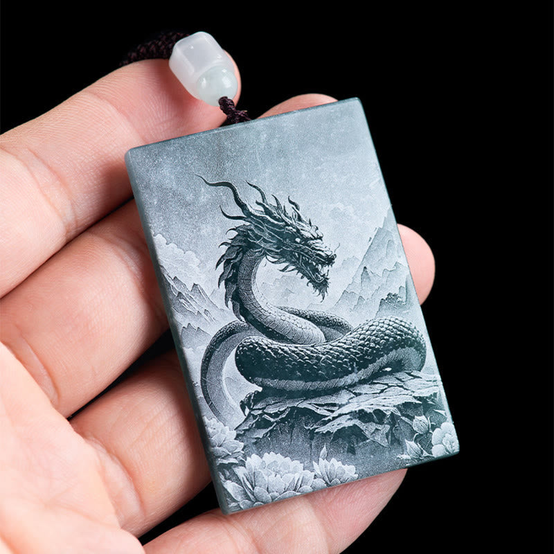 Collar con colgantes de jade y Buddha Stones del Año del Caballo, grabados del zodiaco chino - image 16