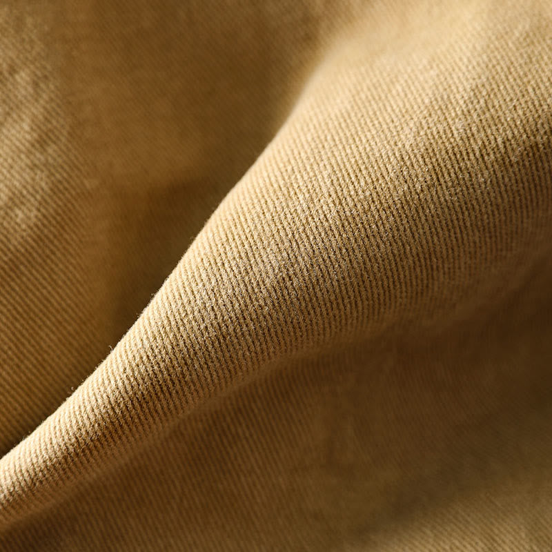 Chaqueta de algodón para mujer con bolsillos, cuello solapa, manga larga y botones, estilo primavera-otoño, con Buddha Stones - image 11