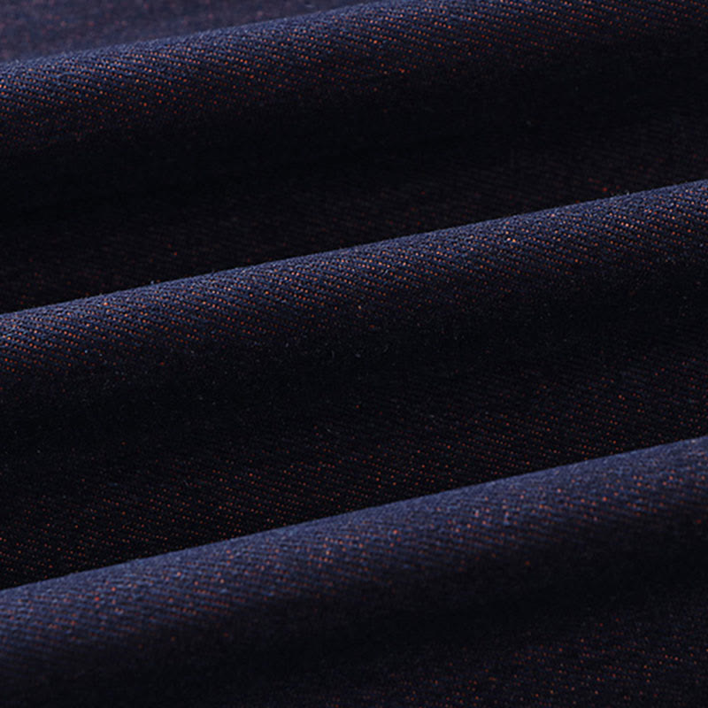 Chaqueta estilo kimono de algodón vaquero para hombre con mangas tres cuartos, abertura frontal y cordones de Buddha Stones - image 10