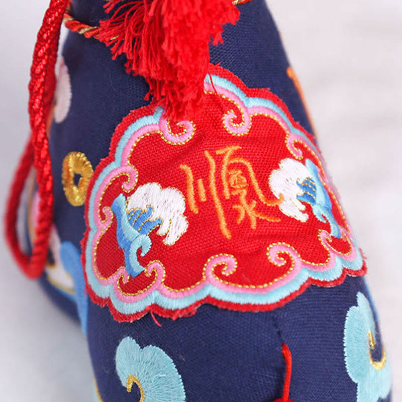 Buddha Stones Año del Caballo Cobre Hilo Rojo Carácter Fu Bordado Prosperidad Decoración del Hogar - image 27