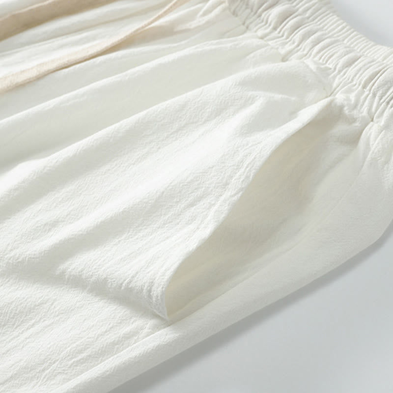 Conjunto de 2 Buddha Stones de kimono de algodón con cordones y mangas tres cuartos para hombre, con bolsillos y cordón ajustable, para meditación - image 15