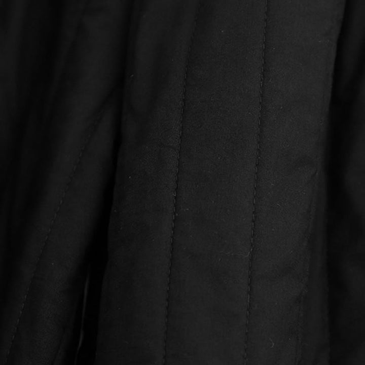 Pantalones harén de algodón para mujer con diseño de bloques de color liso de invierno y bolsillos de Buddha Stones - image 9