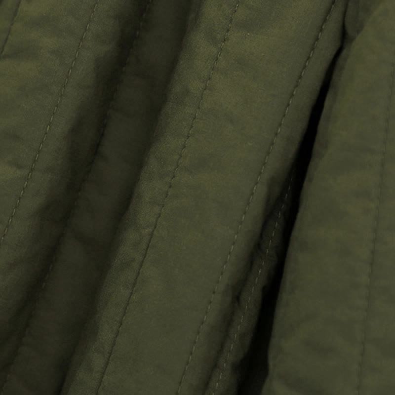 Pantalones harén de algodón para mujer con diseño de bloques de color liso de invierno y bolsillos de Buddha Stones - image 25