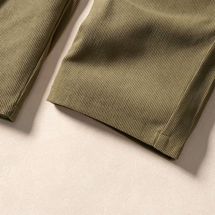 Pantalones harén de cintura alta con bolsillos para mujer de Buddha Stones Commute Fall Corduroy - image 10