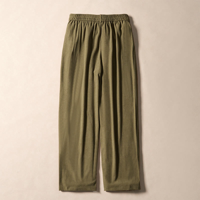 Pantalones harén de cintura alta con bolsillos para mujer de Buddha Stones Commute Fall Corduroy - image 1
