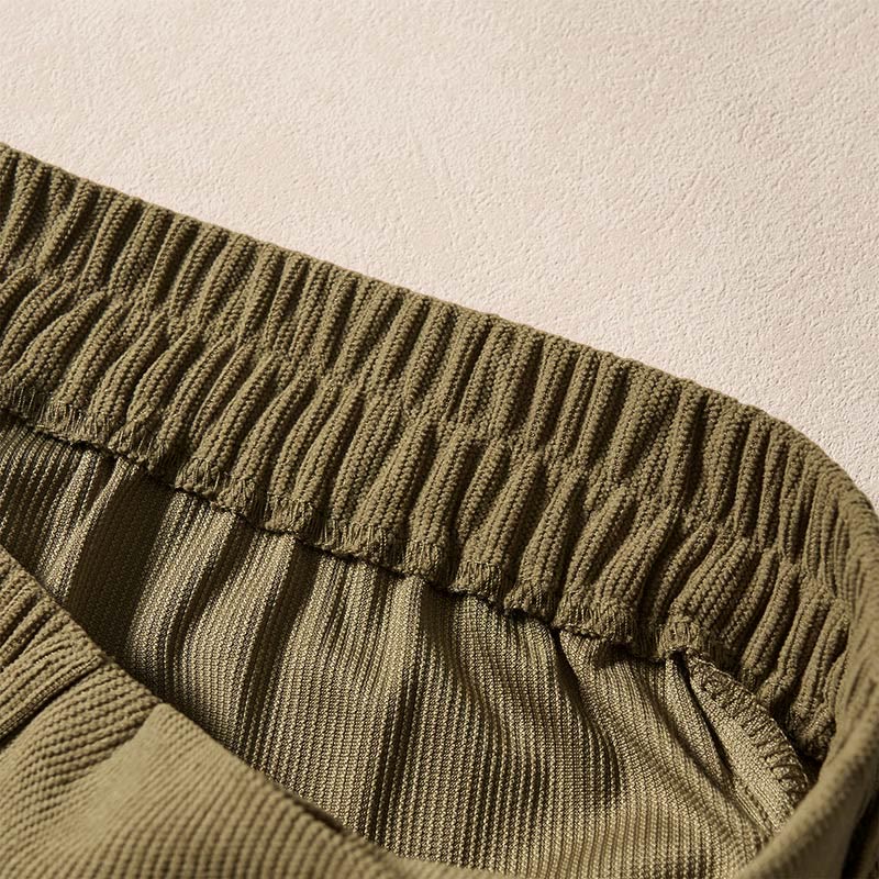 Pantalones harén de cintura alta con bolsillos para mujer de Buddha Stones Commute Fall Corduroy - image 5