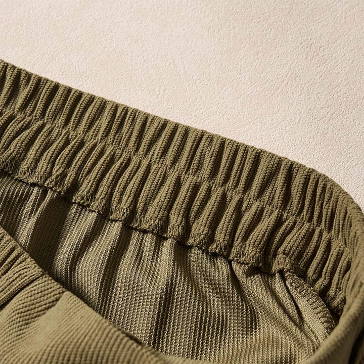 Pantalones harén de cintura alta con bolsillos para mujer de Buddha Stones Commute Fall Corduroy - image 5