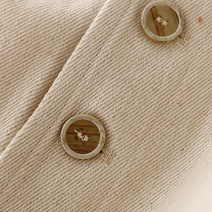 Falda de algodón lisa con bolsillos para mujer Buddha Stones - image 12