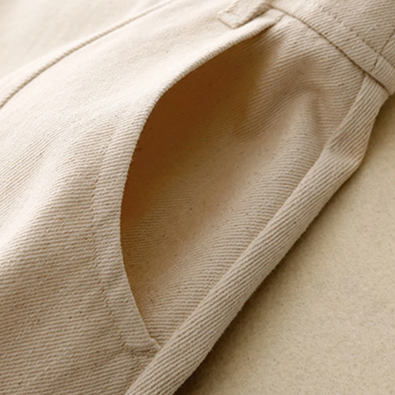 Falda de algodón lisa con bolsillos para mujer Buddha Stones - image 13