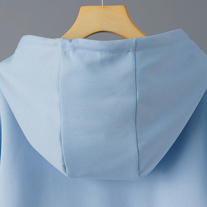 Sudadera con capucha de manga larga para mujer con bordado de oso y Buddha Stones en otoño - image 10