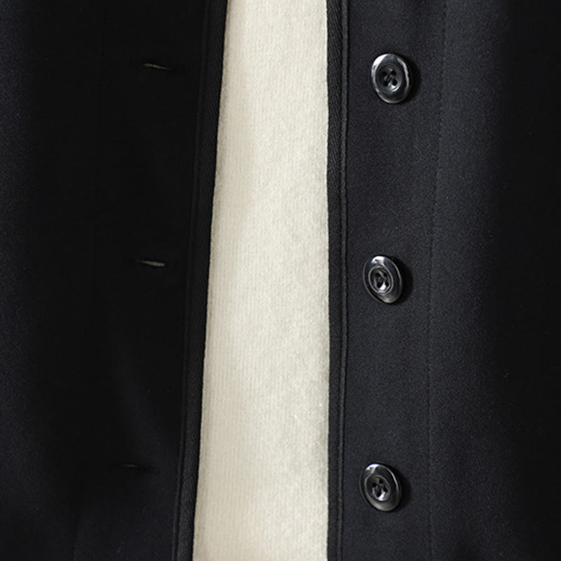 Chaqueta de algodón de manga larga para mujer, sencilla, lisa, con cuello en V y botones, con estampado de Buddha Stones - image 3