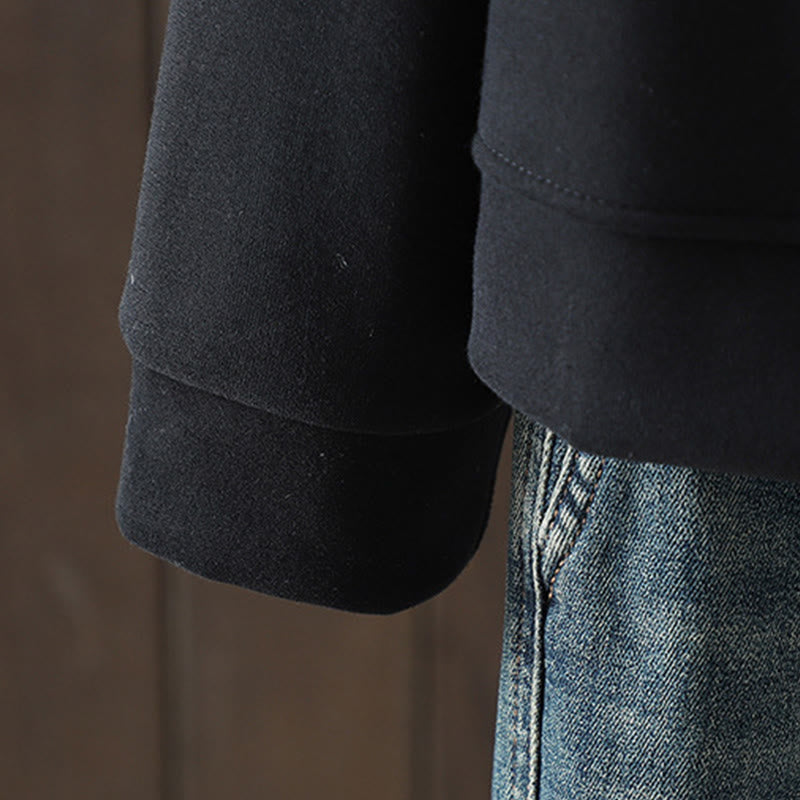 Chaqueta de algodón de manga larga para mujer, sencilla, lisa, con cuello en V y botones, con estampado de Buddha Stones - image 5