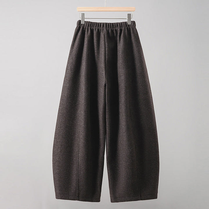 Pantalones gruesos de algodón con cordones y bolsillos para mujer con diseño de Buddha Stones - image 15