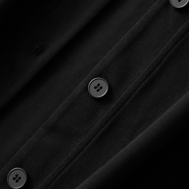 Chaqueta de algodón de manga larga para mujer con botones lisos Buddha Stones - image 18