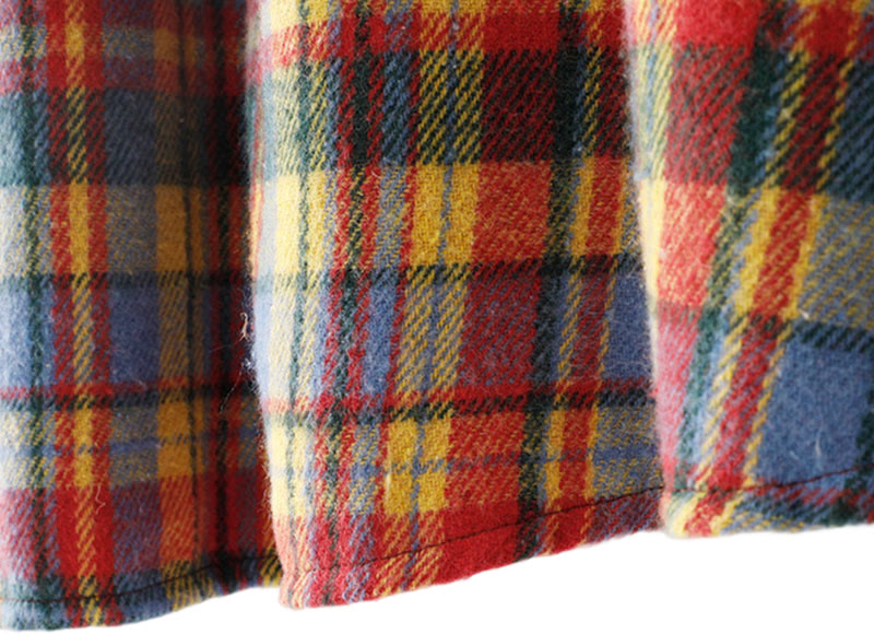 Falda de algodón con estampado a cuadros para mujer, con bolsillos, de Buddha Stones, para otoño e invierno - image 5