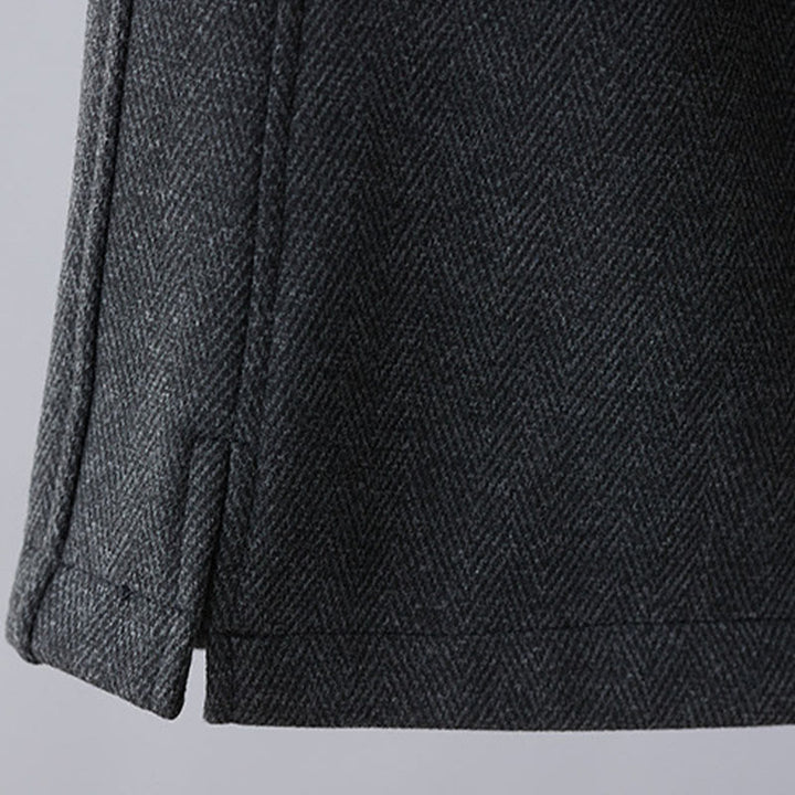 Buddha Stones Pantalones casuales gruesos de algodón con bolsillos y diseño de bloques de color liso para mujer - image 8