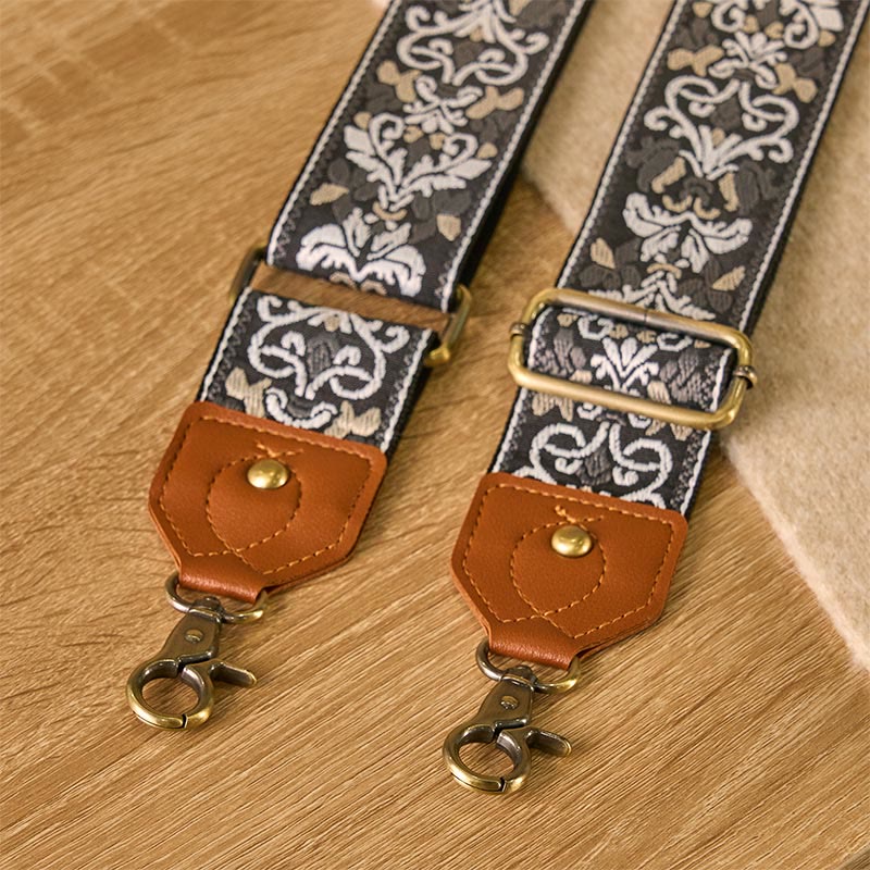 Correas de repuesto para bolsos de mano ajustables con bordado geométrico de flores y Buddha Stones - image 29