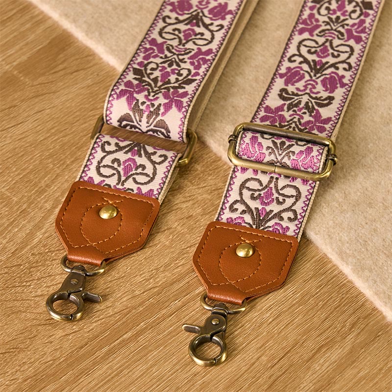 Correas de repuesto para bolsos de mano ajustables con bordado geométrico de flores y Buddha Stones - image 14