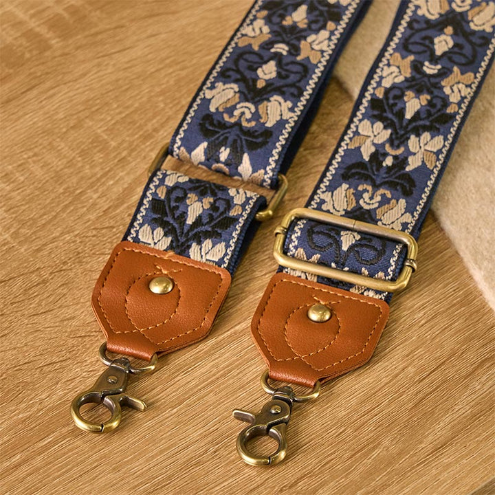 Correas de repuesto para bolsos de mano ajustables con bordado geométrico de flores y Buddha Stones - image 9