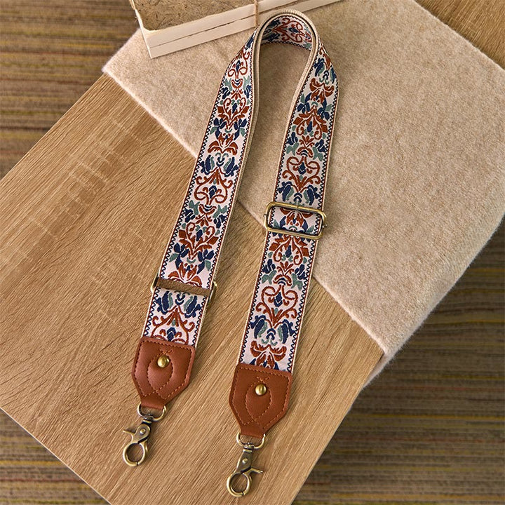 Correas de repuesto para bolsos de mano ajustables con bordado geométrico de flores y Buddha Stones - image 16