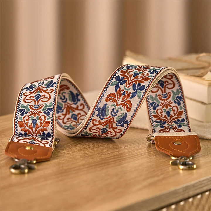 Correas de repuesto para bolsos de mano ajustables con bordado geométrico de flores y Buddha Stones - image 17