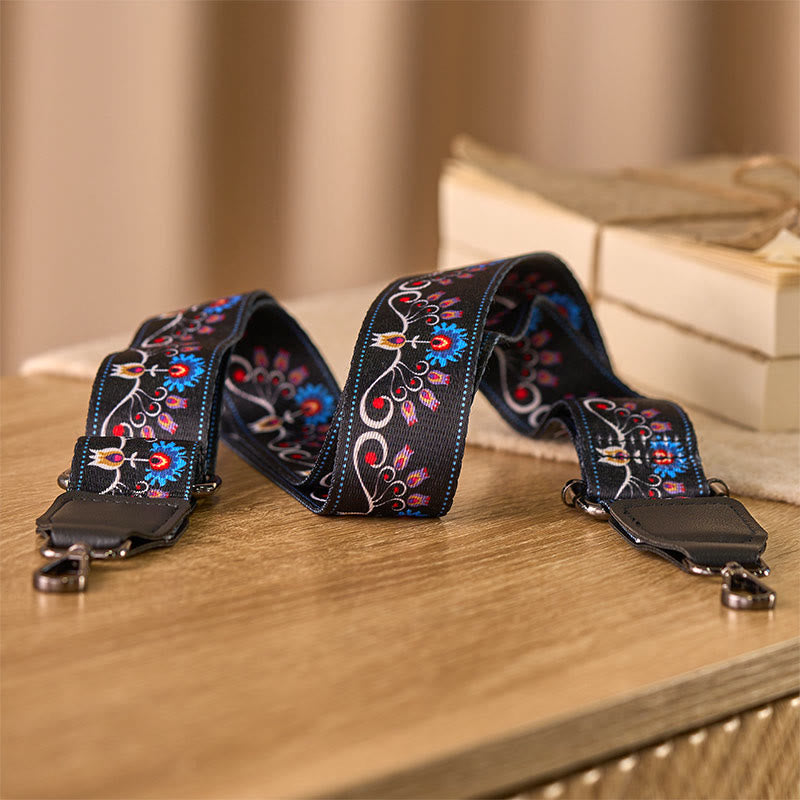 Correas de repuesto ajustables para bolsos, bandoleras y bolsos de hombro con diseño de flor de gloria de la mañana bohemia y Buddha Stones - image 2