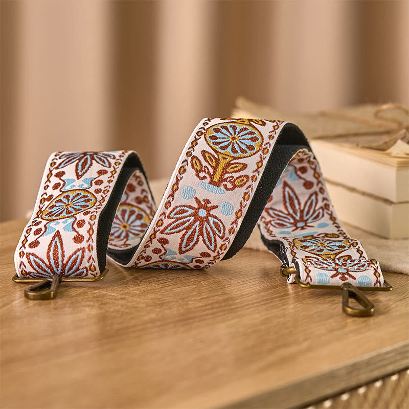 Correas de repuesto para bolsos de mano ajustables con diseño geométrico de hojas de arce y flores de Buddha Stones bohemio, para bandolera - image 1