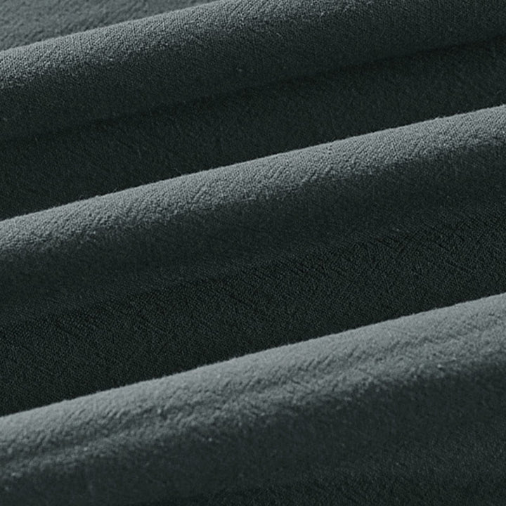 Chaqueta kimono de algodón y lino para hombre, estilo chino, con botones de rana y Buddha Stones, de media manga - image 9