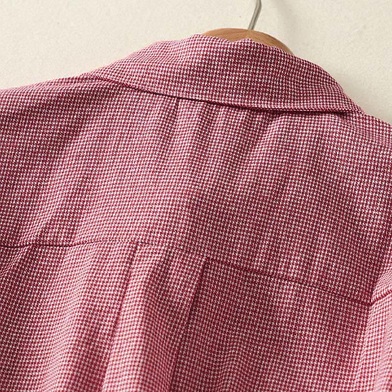 Camisa de manga larga para mujer con cuello alto, botones y diseño de gato y gatito con bordado de Buddha Stones - image 9