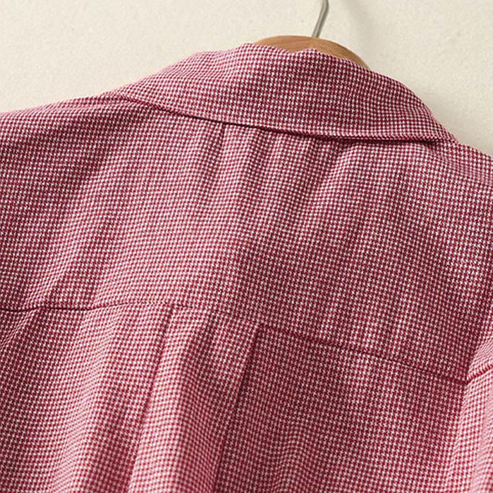 Camisa de manga larga para mujer con cuello alto, botones y diseño de gato y gatito con bordado de Buddha Stones - image 9