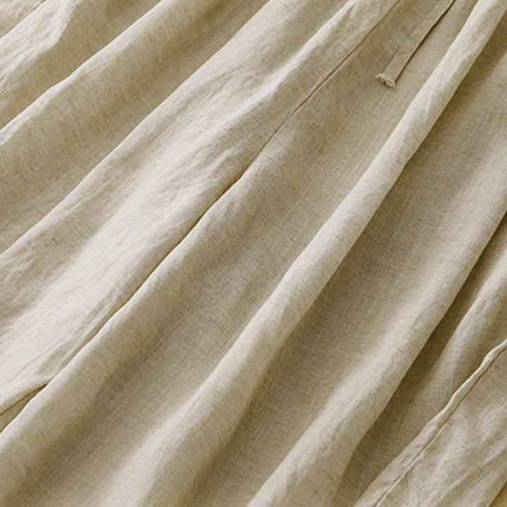 Pantalones capri cortos de algodón con cintura elástica y bolsillos para mujer de Buddha Stones - image 6