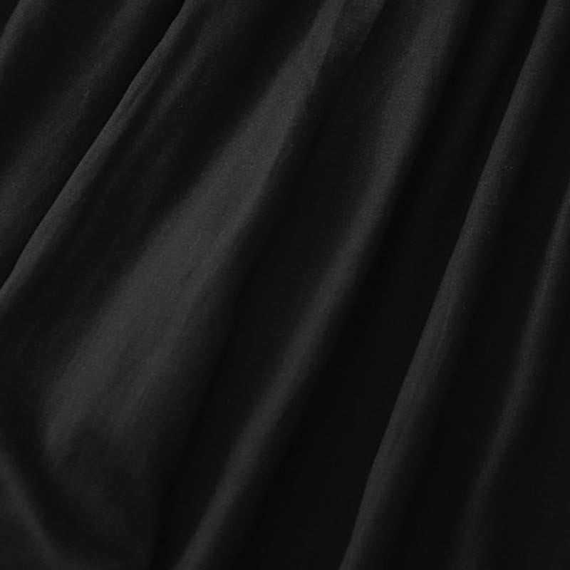 Pantalones capri cortos de algodón con cintura elástica y bolsillos para mujer de Buddha Stones - image 13