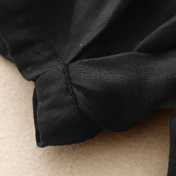 Pantalones capri cortos de algodón con cintura elástica y bolsillos para mujer de Buddha Stones - image 16