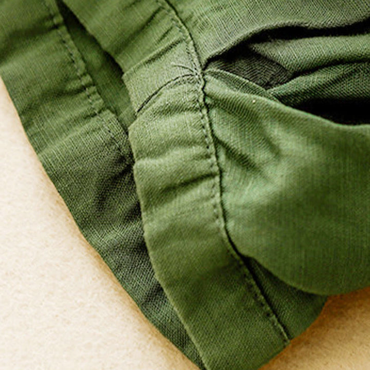 Pantalones capri cortos de algodón con cintura elástica y bolsillos para mujer de Buddha Stones - image 31