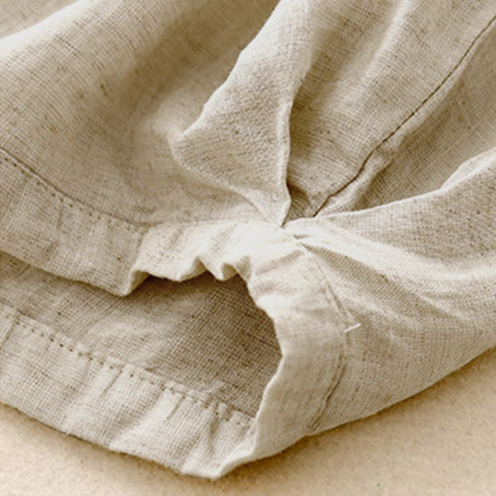 Pantalones capri cortos de algodón con cintura elástica y bolsillos para mujer de Buddha Stones - image 8