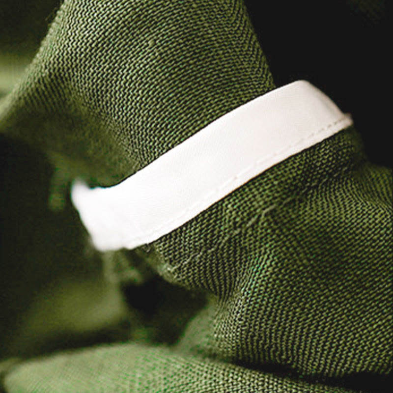 Pantalones capri cortos de algodón con cintura elástica y bolsillos para mujer de Buddha Stones - image 30