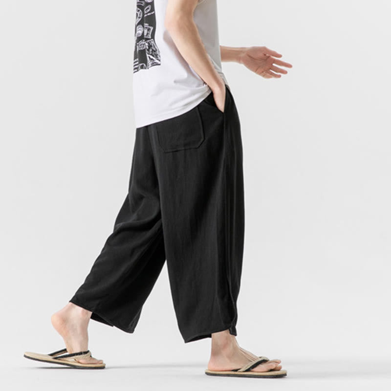 Pantalones de Buddha Stones con diseño de cordón de verano para hombre, tallas 7-8, con bolsillos - image 18