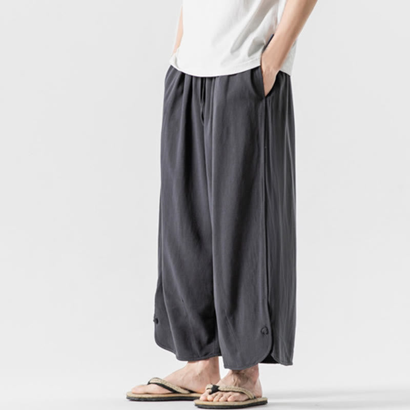 Pantalones de Buddha Stones con diseño de cordón de verano para hombre, tallas 7-8, con bolsillos - image 33