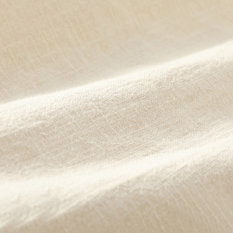 Pantalones de verano Buddha Stones de lino y algodón con ramio y puños elásticos hasta el tobillo para hombre con bolsillos - image 10