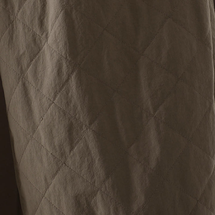 Pantalones gruesos de algodón y poliéster con estampado de rombos y Buddha Stones para mujer con bolsillos - image 20