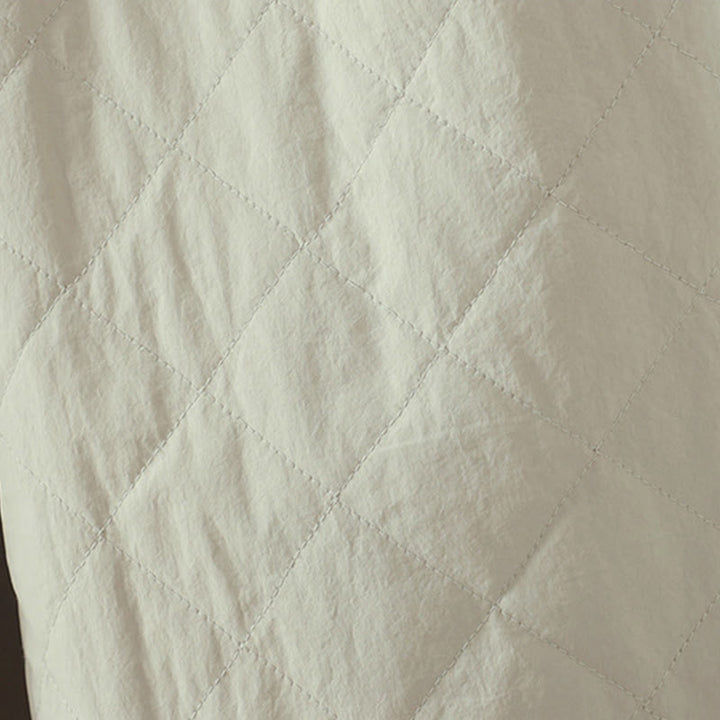 Pantalones gruesos de algodón y poliéster con estampado de rombos y Buddha Stones para mujer con bolsillos - image 10