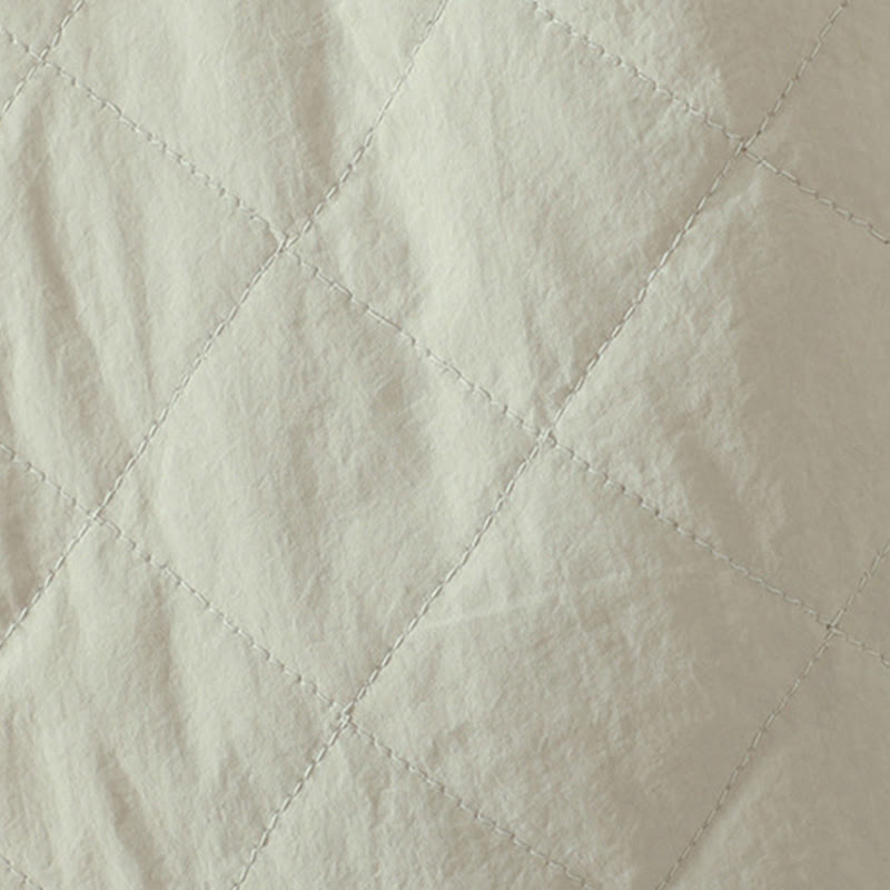 Pantalones gruesos de algodón y poliéster con estampado de rombos y Buddha Stones para mujer con bolsillos - image 11