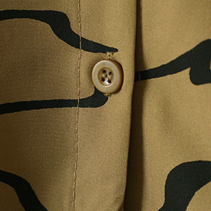 Camisa de manga larga para mujer con estampado de Buddha Stones, cuello alto y diseño de primavera/otoño.  - image 14