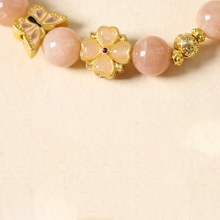 Pulsera de éxito con Buddha Stones, ágata roja del sur, turmalina y piedra solar del Año del Caballo - image 15